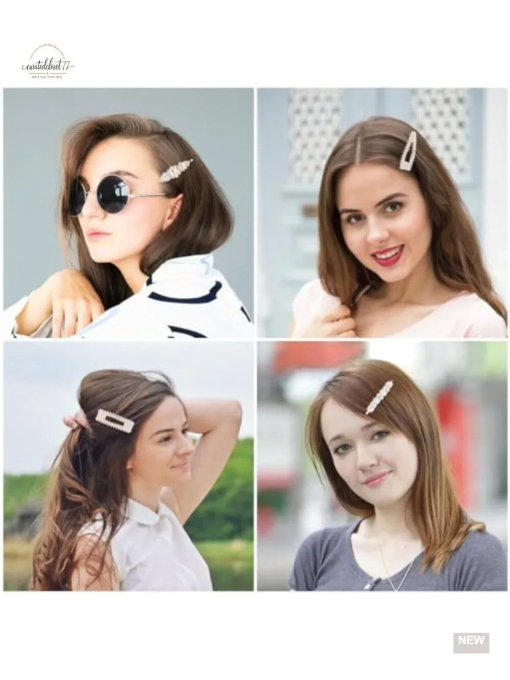 Pearl Snap Hair Clips & Barrettes for Women - Elegant Design